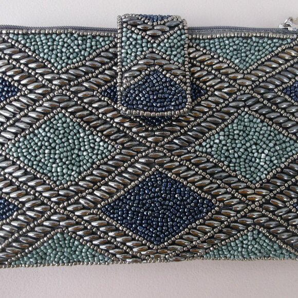 2-Bag Bundle: Handmade Club Bag + 3-bag Faux Snakeskin Cosmetic Set, both NWT - Picture 3 of 9